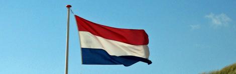 De vlag hangt uit