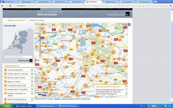 Overheid.nl Toont Lokale Bekendmakingen Op De Kaart | Geonovum