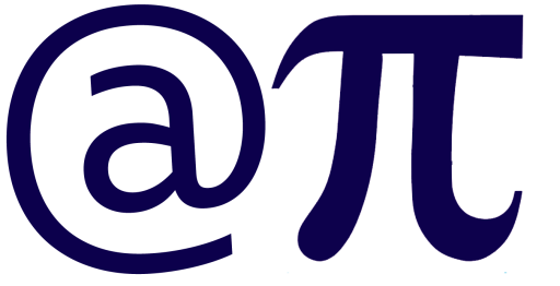 afbeelding van beeldmerk met een apestaart en een Pi symbool
